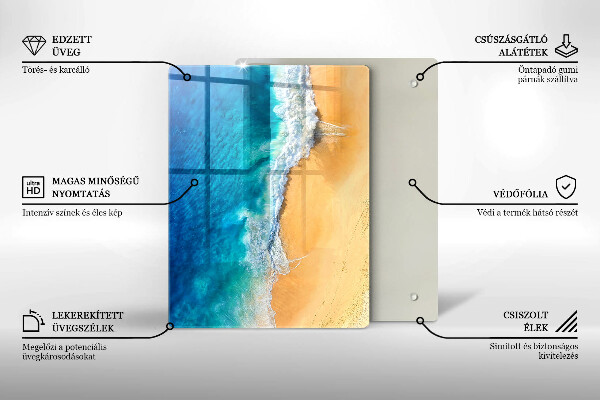 Kryt na indukčnú dosku Pláž a more