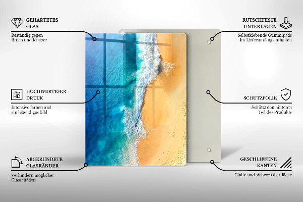 Kryt na indukčnú dosku Pláž a more