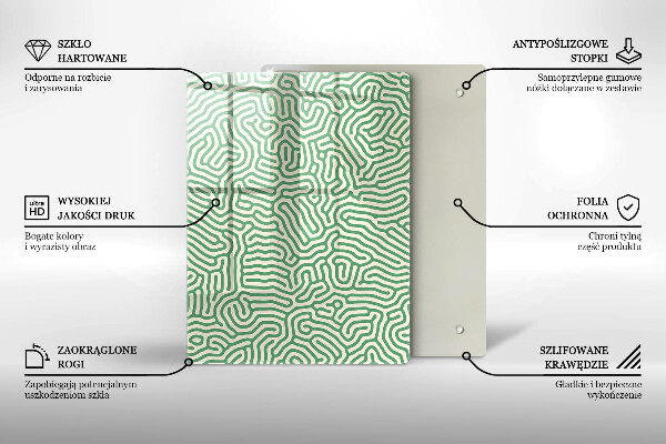 Kryt na sporák Abstraktné línie