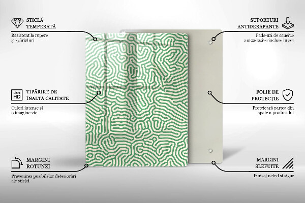 Kryt na sporák Abstraktné línie