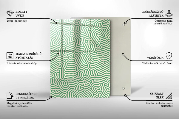 Kryt na sporák Abstraktné línie