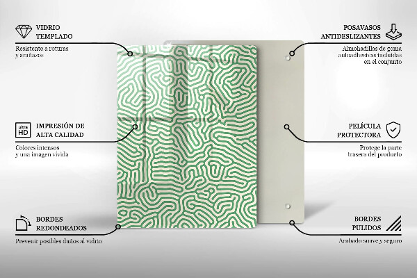 Kryt na sporák Abstraktné línie