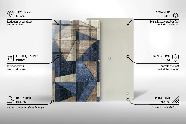 Kryt na indukčnú dosku Geometrická abstrakcia