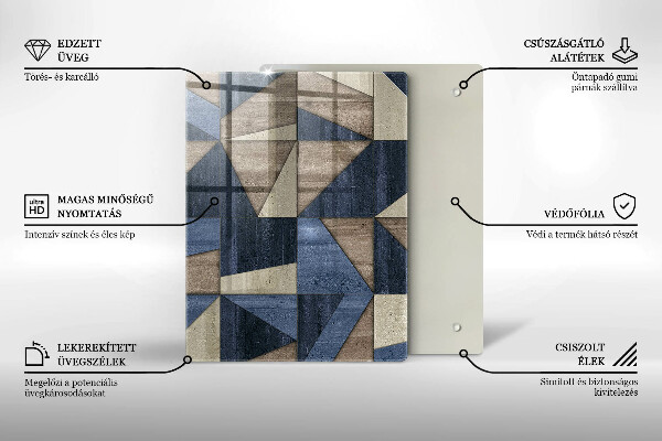 Kryt na indukčnú dosku Geometrická abstrakcia