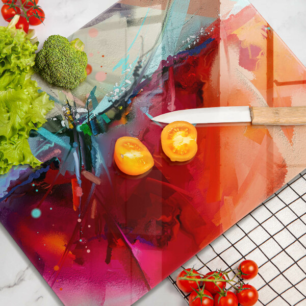 Kryt na indukčnú dosku Maľovaná abstrakcia