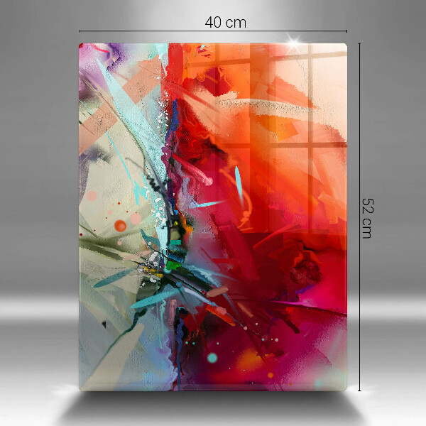 Kryt na indukčnú dosku Maľovaná abstrakcia