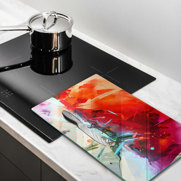 Kryt na indukčnú dosku Maľovaná abstrakcia