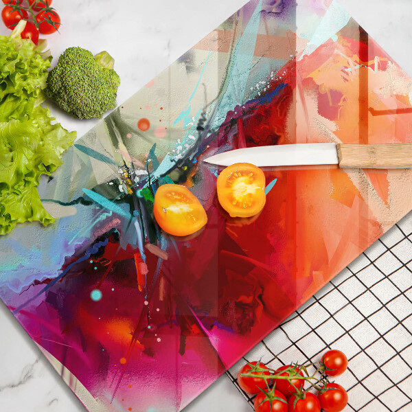 Kryt na indukčnú dosku Maľovaná abstrakcia