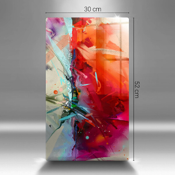 Kryt na indukčnú dosku Maľovaná abstrakcia