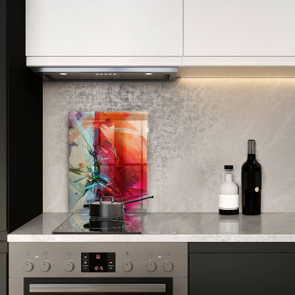 Kryt na indukčnú dosku Maľovaná abstrakcia