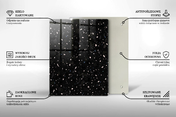 Kryt na indukčnú dosku Tmavá kamenina