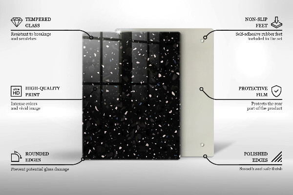 Kryt na indukčnú dosku Tmavá kamenina