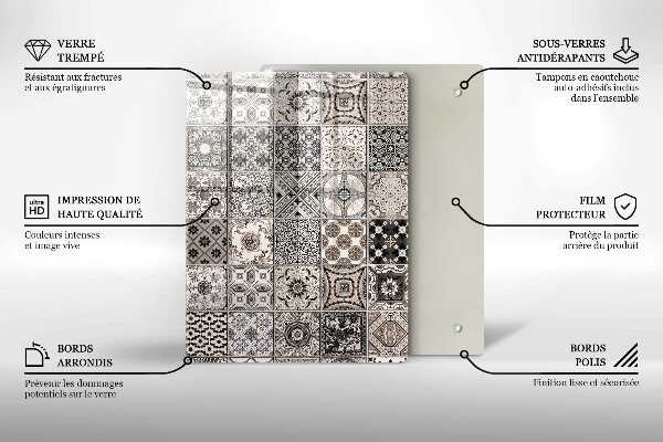 Kryt na sporák Dekoratívne dlaždice