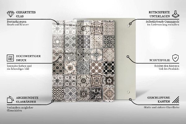 Kryt na sporák Dekoratívne dlaždice