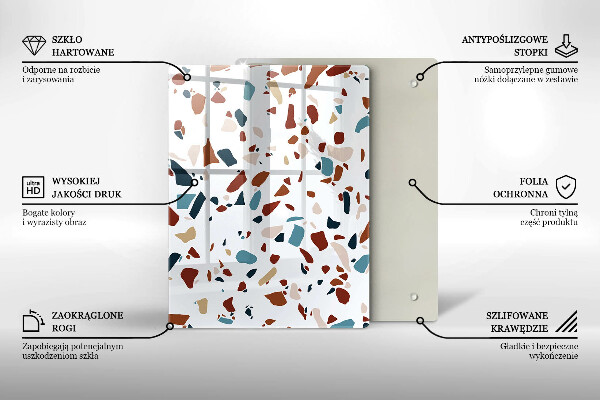 Kryt na indukčnú dosku Dekoratívny kameň