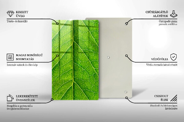 Kryt na sporák Prírodné žilky listov