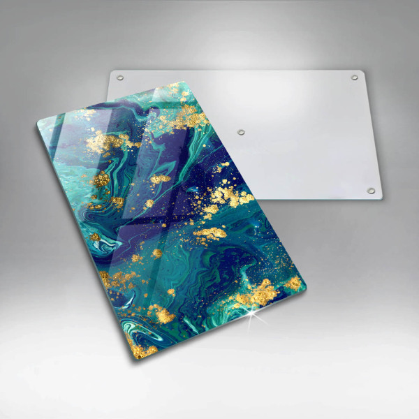 Kryt na sporák Abstrakcia so zlatom