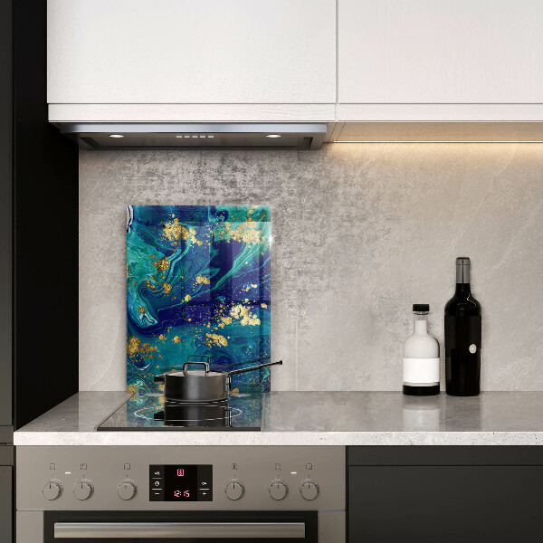 Kryt na sporák Abstrakcia so zlatom