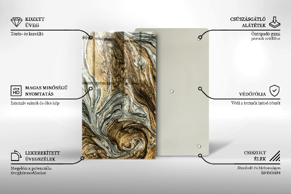 Kryt na indukčnú dosku Bohatá abstrakcia
