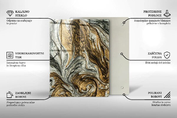 Kryt na indukčnú dosku Bohatá abstrakcia