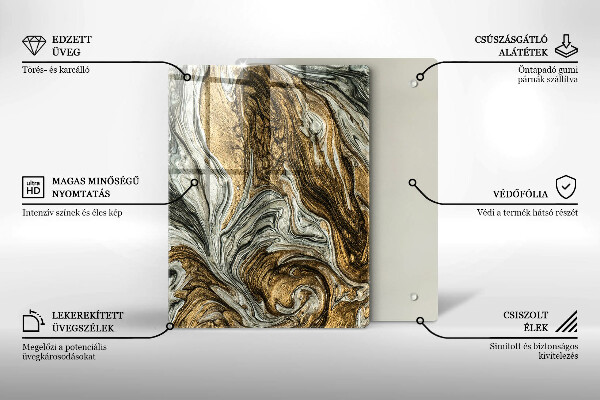Kryt na indukčnú dosku Bohatá abstrakcia