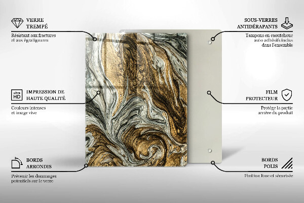 Kryt na indukčnú dosku Bohatá abstrakcia