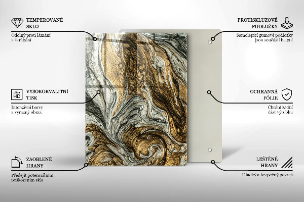 Kryt na indukčnú dosku Bohatá abstrakcia