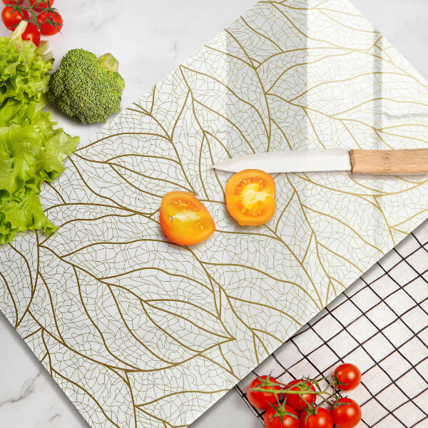 Kryt na sporák Line-art listov vzor