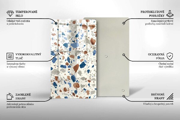 Kryt na indukčnú dosku Dekoratívna kamenina