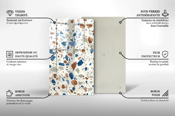 Kryt na indukčnú dosku Dekoratívna kamenina