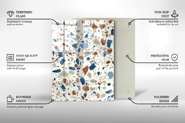 Kryt na indukčnú dosku Dekoratívna kamenina