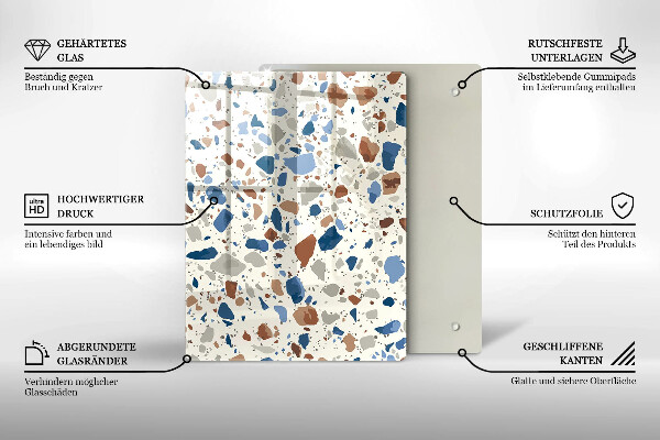 Kryt na indukčnú dosku Dekoratívna kamenina