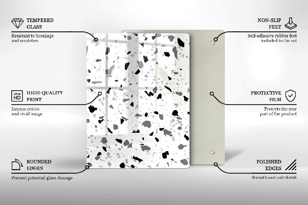 Kryt na indukčnú dosku Dekoratívna kamenina