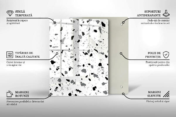 Kryt na indukčnú dosku Dekoratívna kamenina