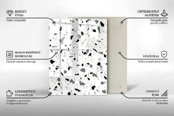 Kryt na indukčnú dosku Dekoratívna kamenina