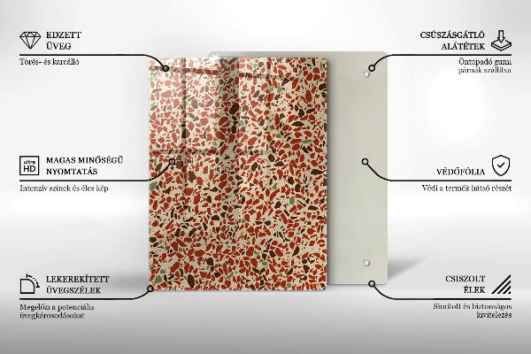 Kryt na indukčnú dosku Jemná kamenina