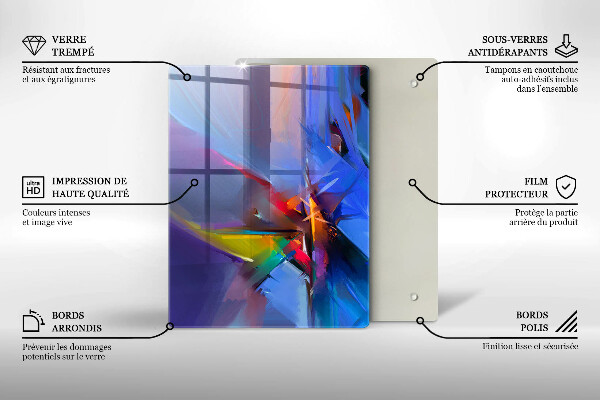 Kryt na sporák Maľovaná abstrakcia