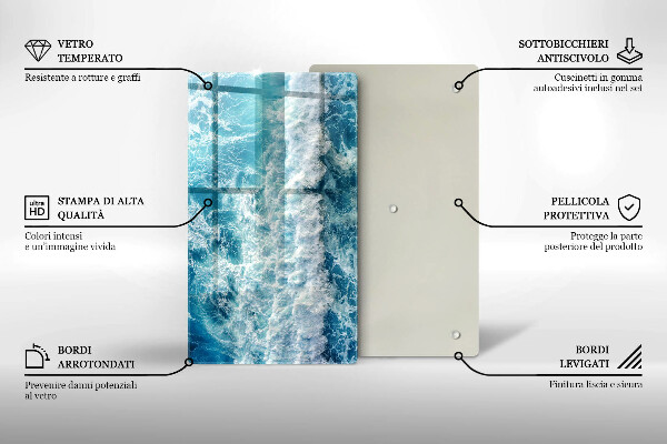 Kryt na sporák Vlny morskej vody