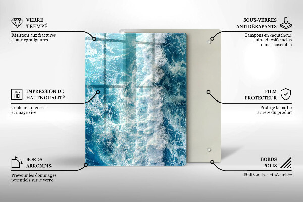 Kryt na sporák Vlny morskej vody