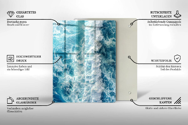 Kryt na sporák Vlny morskej vody