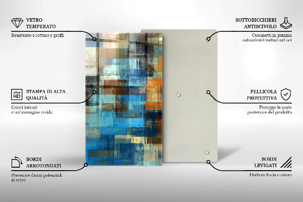 Kryt na sporák Maľované pozadie