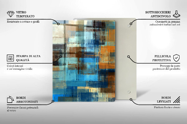 Kryt na sporák Maľované pozadie