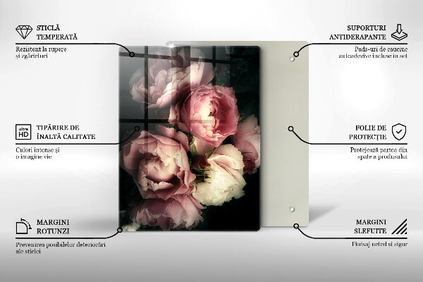 Kryt na sporák Kvety pivonky