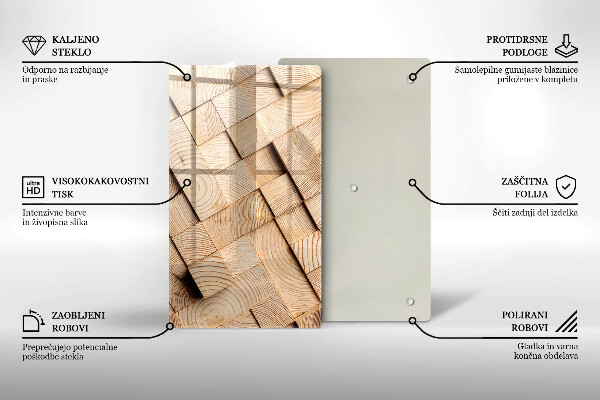 Kryt na sporák Drevené štvorce