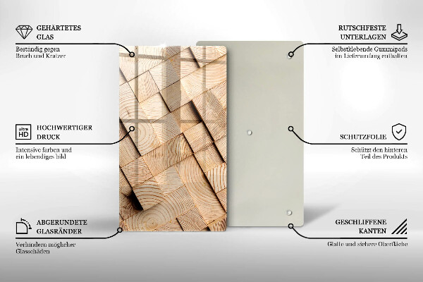 Kryt na sporák Drevené štvorce