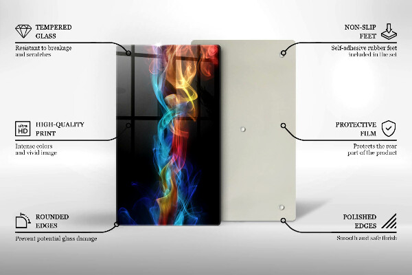 Kryt na sporák Farebný dym