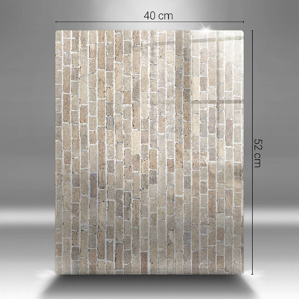 Kryt na sporák Svetlá tehlová stena