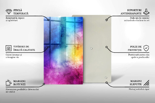 Kryt na sporák Dúhový akvarel strieka