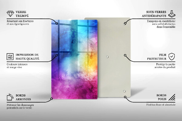 Kryt na sporák Dúhový akvarel strieka