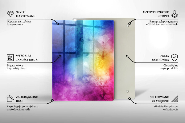 Kryt na sporák Dúhový akvarel strieka